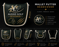 Aussie Golf Reviewer Putter Mallet Headcover – Limited Edition