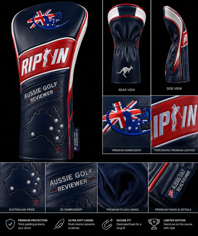 Aussie Golf Reviewer Driver Headcover – Classic Edition